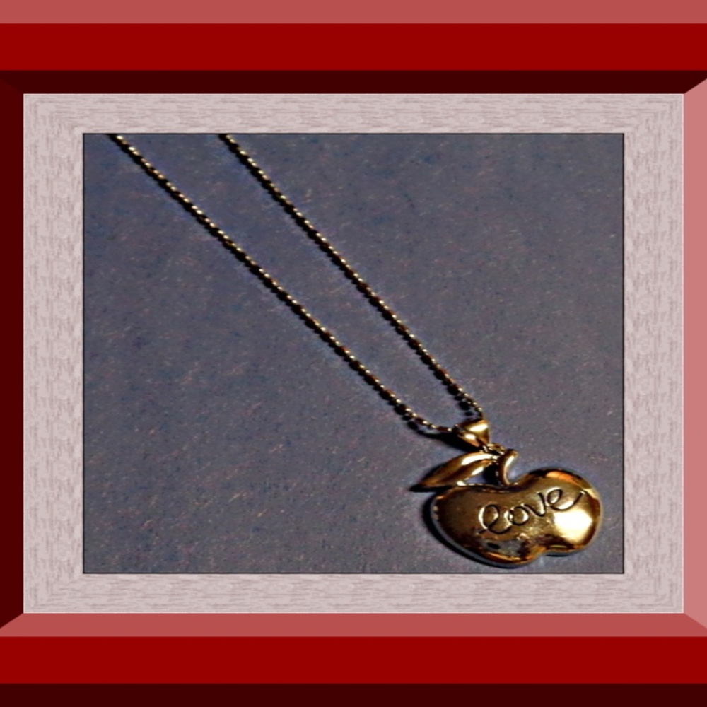 18KRP Apple/Love Design Necklace